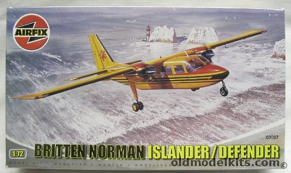 Airfix 1/72 Islander / Defender BN-2 - Aurigny Air Service/Philippine Navy/Milford Flightseeing New Zealand, 03067 plastic model kit